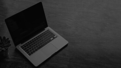 laptop sitting on a desk